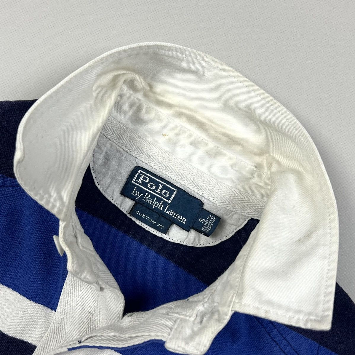 Polo Ralph Lauren × Rugby Ralph Lauren × Vintage Vintage Polo Ralph Lauren Striped Rugby Shirt Size S Size US S / EU 44-46 / 1 - 12 Thumbnail