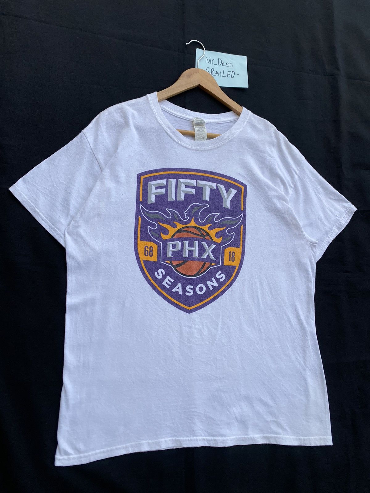 NBA Rare Vintage Fifty Phoenix Suns NBA Basketball T Shirt Size US L / EU 52-54 / 3 - 2 Thumbnail