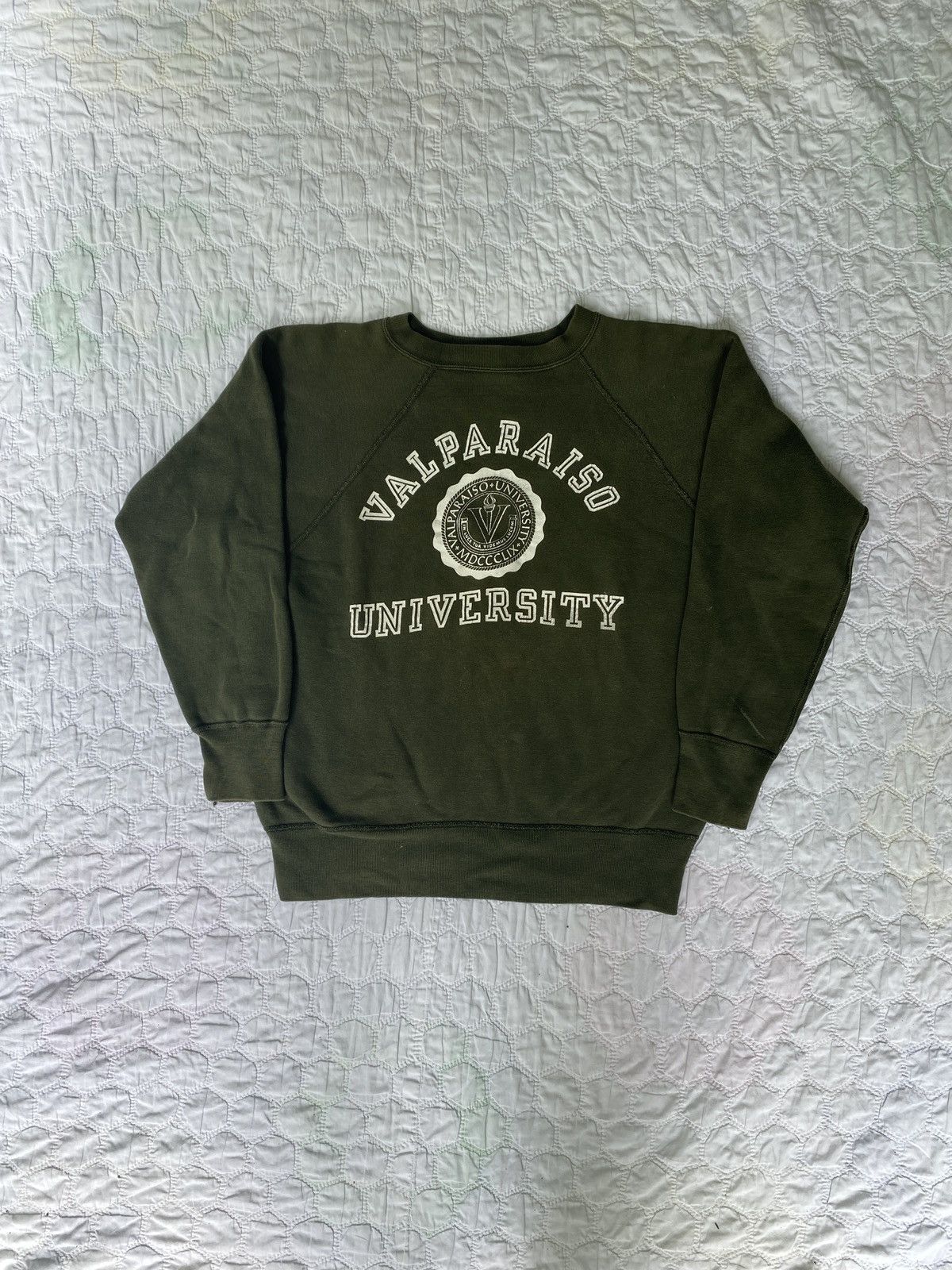 image of 1950’S Champion Running Man Sweatshirt in Green, Men's (Size Medium)