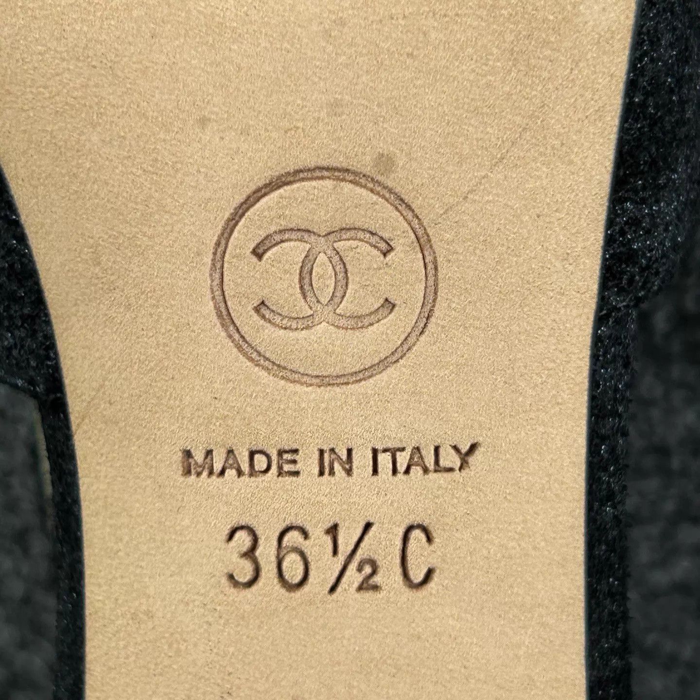 Chanel Chanel Black Suede High Heels Women's 36.5 Size US 6 / IT 36 - 7 Thumbnail