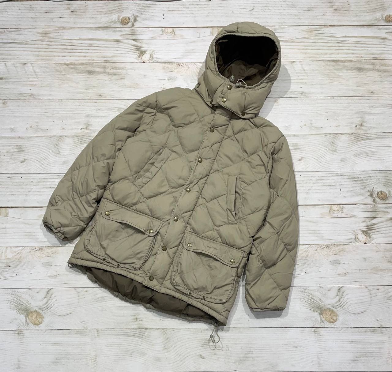 Barbour Vintage Barbour Down Explorer Jacket Quilted Puffer Hooded Size US M / EU 48-50 / 2 - 1 Thumbnail