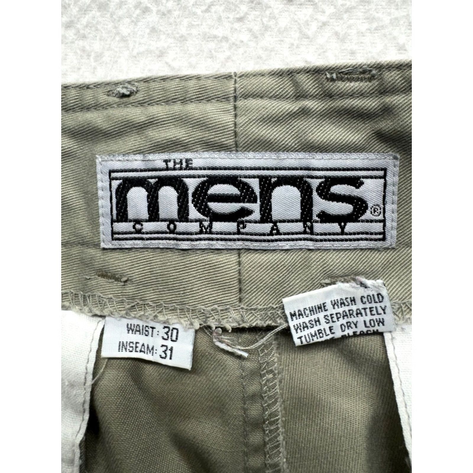 Vintage VINTAGE Mens Company Khaki Pleated Chino Trousers 30 Inseam 30 Pants Mens Woman? Size US 30 / EU 46 - 3 Thumbnail