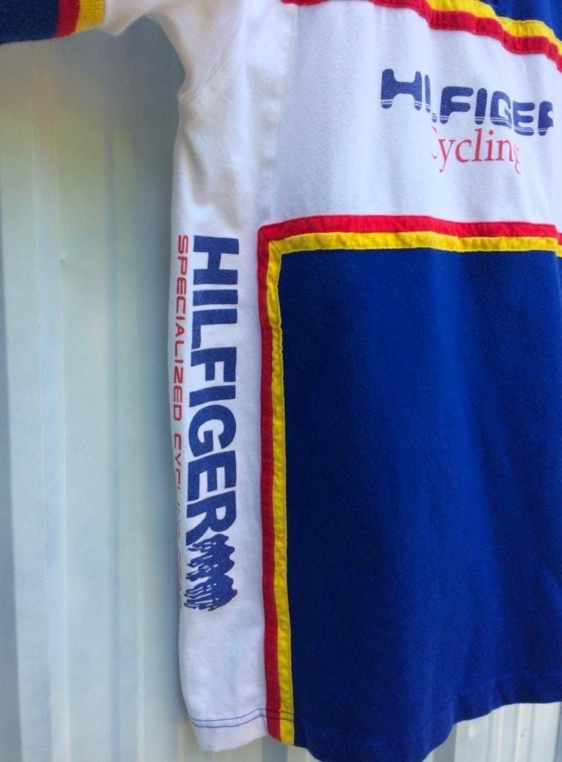 Tommy Hilfiger × Vintage Vtg 90s Tommy Hilfiger cycling gear shirt for specialized Size US L / EU 52-54 / 3 - 4 Thumbnail