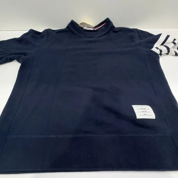 Thom Browne Thom Browne Classic Striped Pullover Sweatshirt -2507 Size US XXL / EU 58 / 5 - 4 Thumbnail