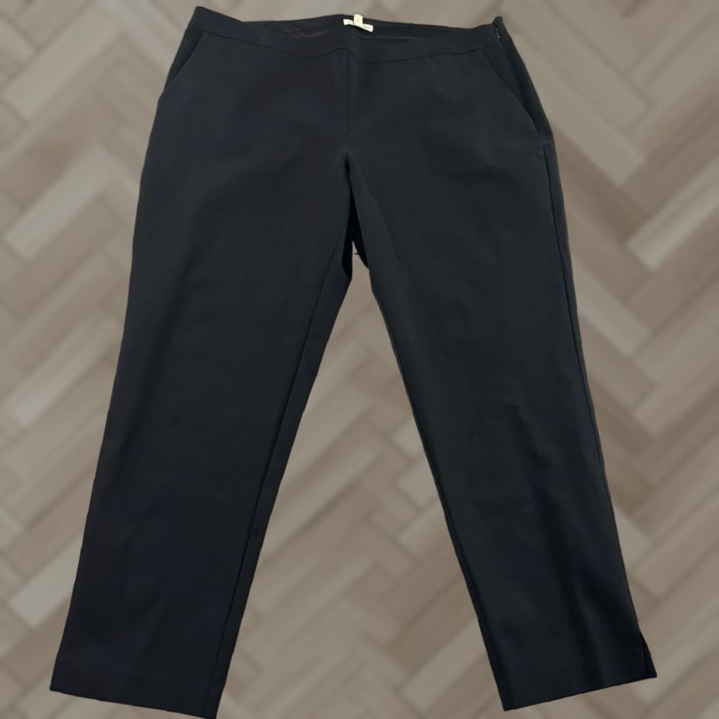 Eileen Fisher Eileen Fisher Pants Tapered Black XL Women's Ponte Cotton Stretch Organic Поле Size 40" / US 18 - 1 Thumbnail