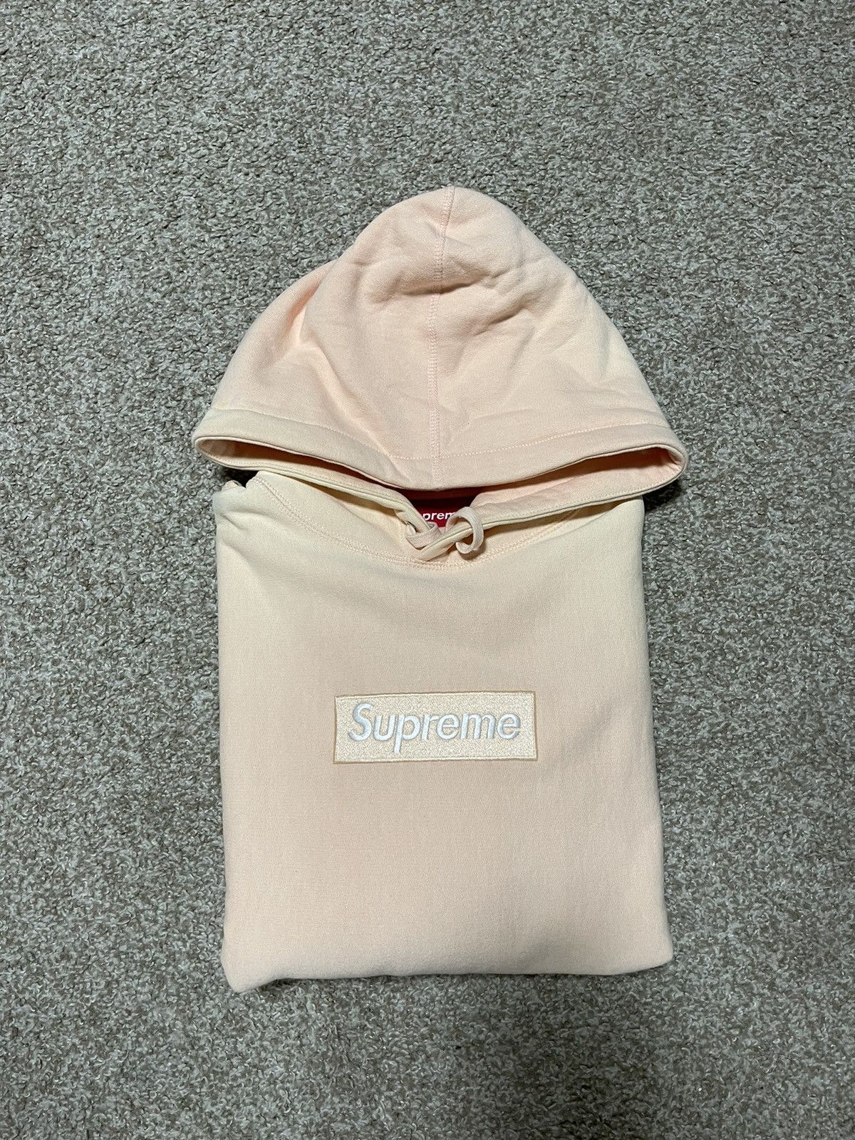 Peach supreme hoodie replica best sale