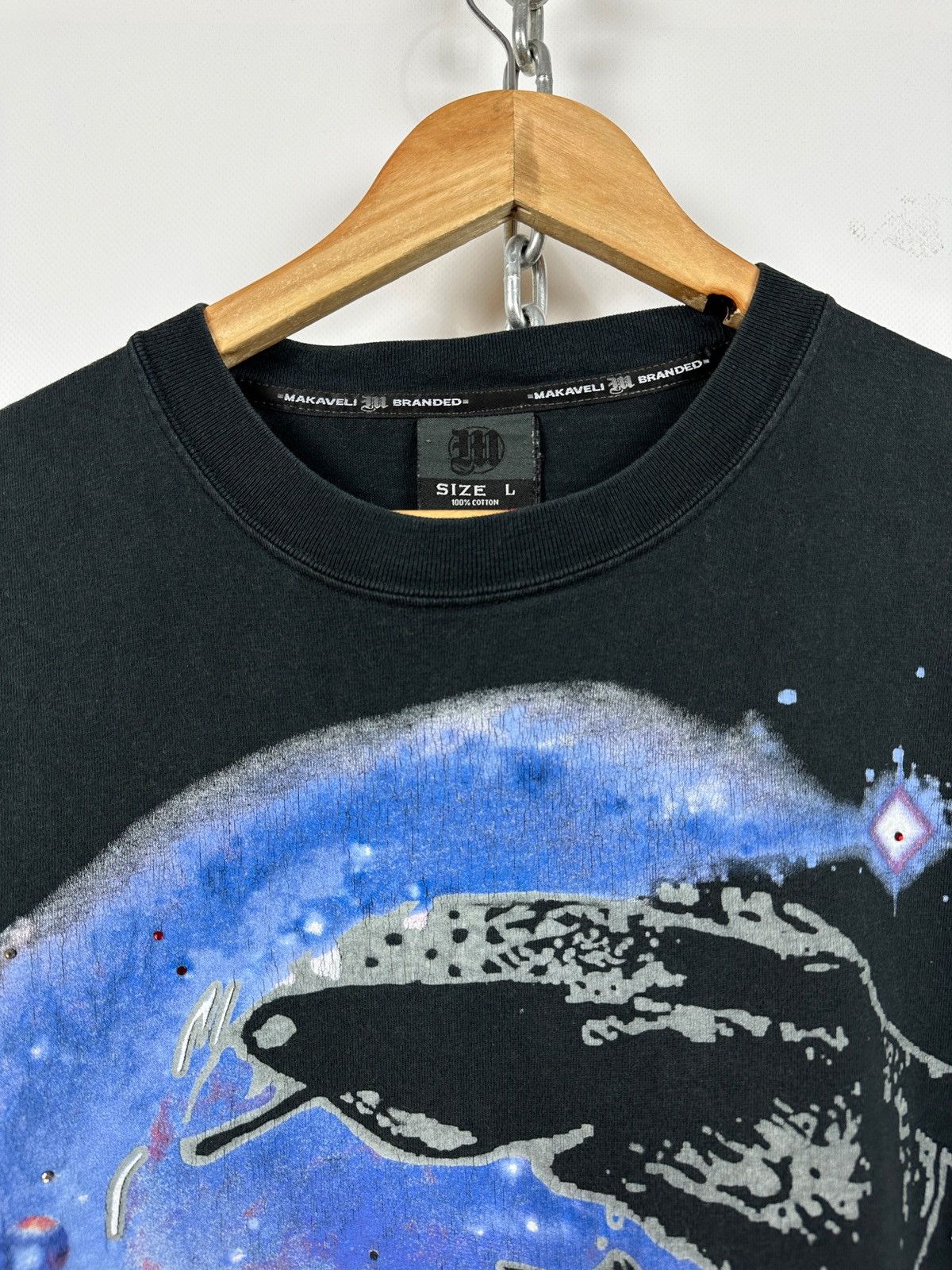 Makaveli Vintage Makaveli 2Pac Tupac Rhinestones T-Shirt Size US L / EU 52-54 / 3 - 6 Thumbnail