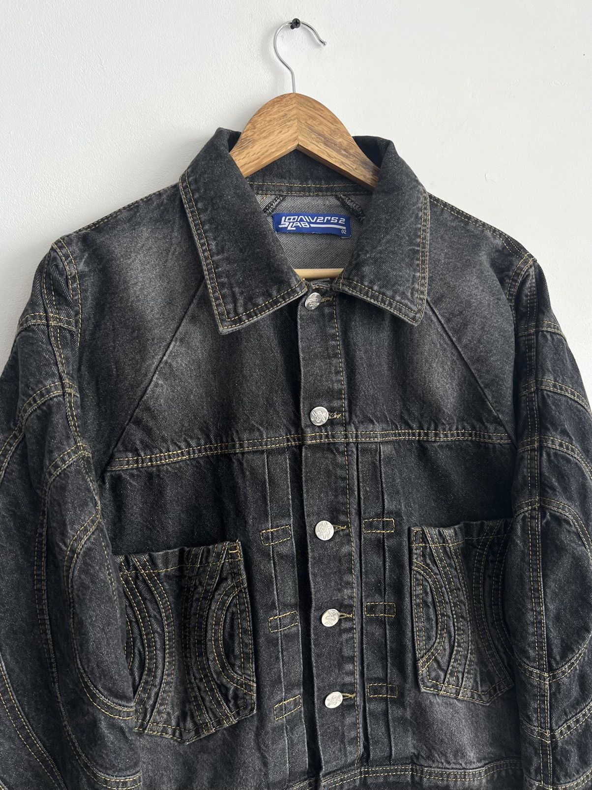 jOONIVERSE LAB 🔥Jooniverse Lab 5 Panels Type-2 Denim Jacket Ash Grey Size US M / EU 48-50 / 2 - 2 Thumbnail