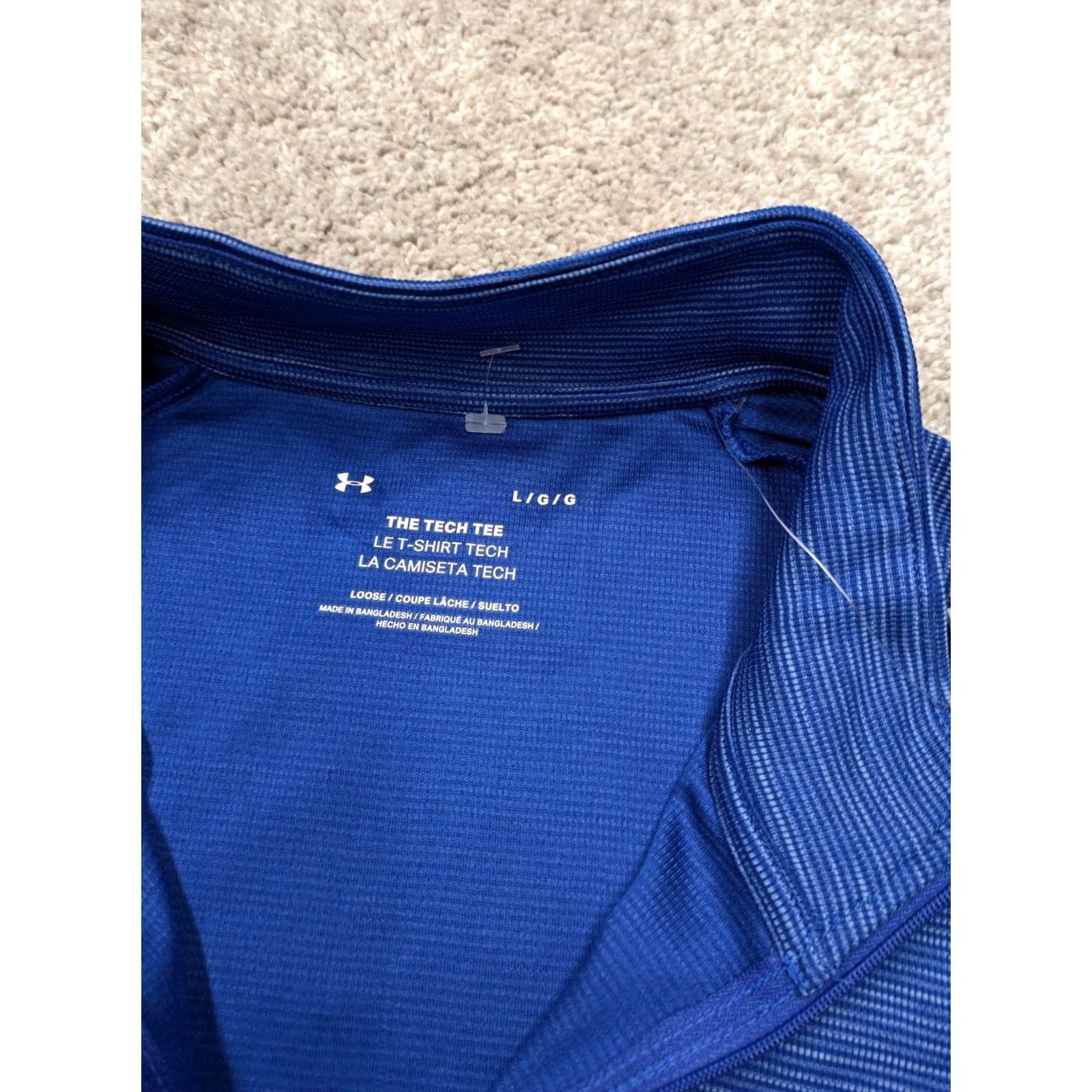 Under Armour Under Armour Jacket Mens L Large Blue 1/4 Zip Loose Tech Tee NWT Size US L / EU 52-54 / 3 - 4 Thumbnail