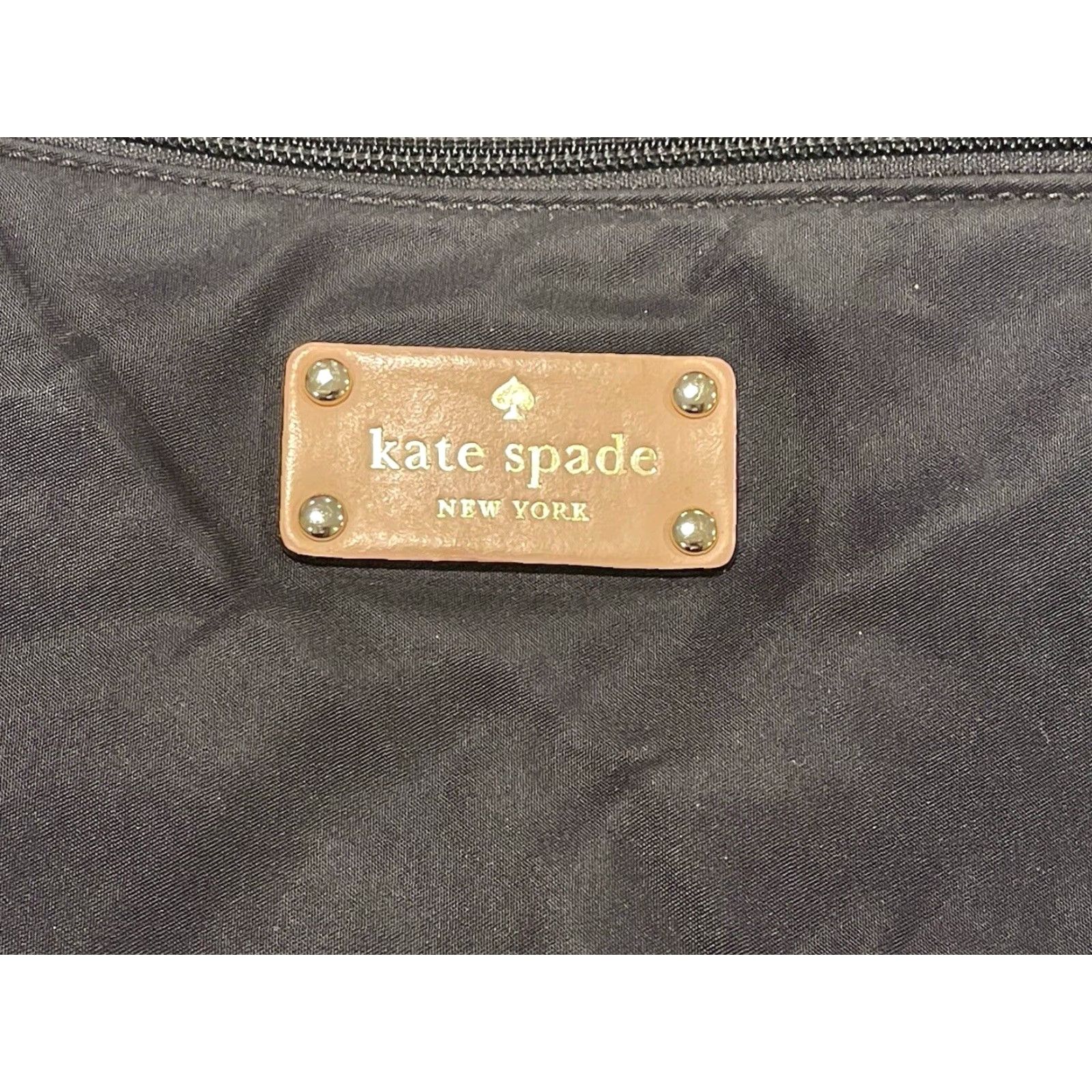 Vintage VINTAGE Kate Spade Black Kennedy Park Nylon Tote Bag Size M / US 6-8 / IT 42-44 - 2 Thumbnail