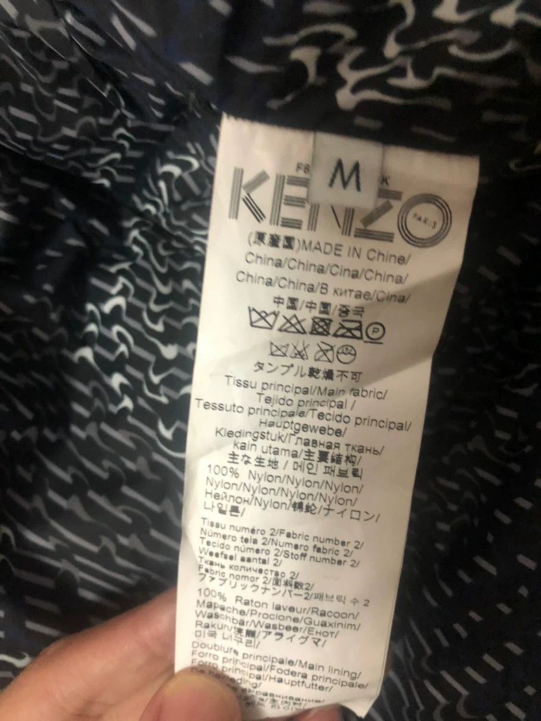 Kenzo KENZO Classic n3b black down jacket with leather collar an Size US M / EU 48-50 / 2 - 2 Thumbnail