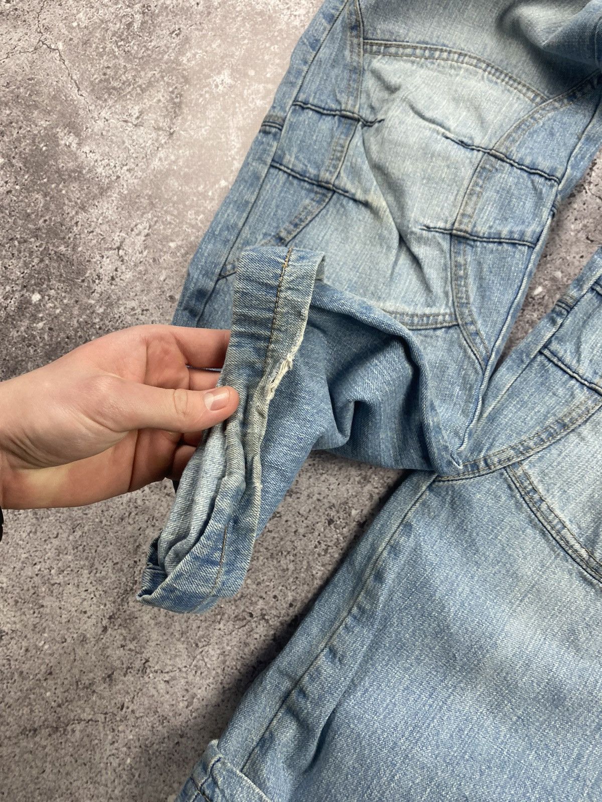 Japanese Brand × No Fear CRAZY No Fear Distressed Vintage Y2K Baggy Rare Jeans Size US 30 / EU 46 - 4 Thumbnail