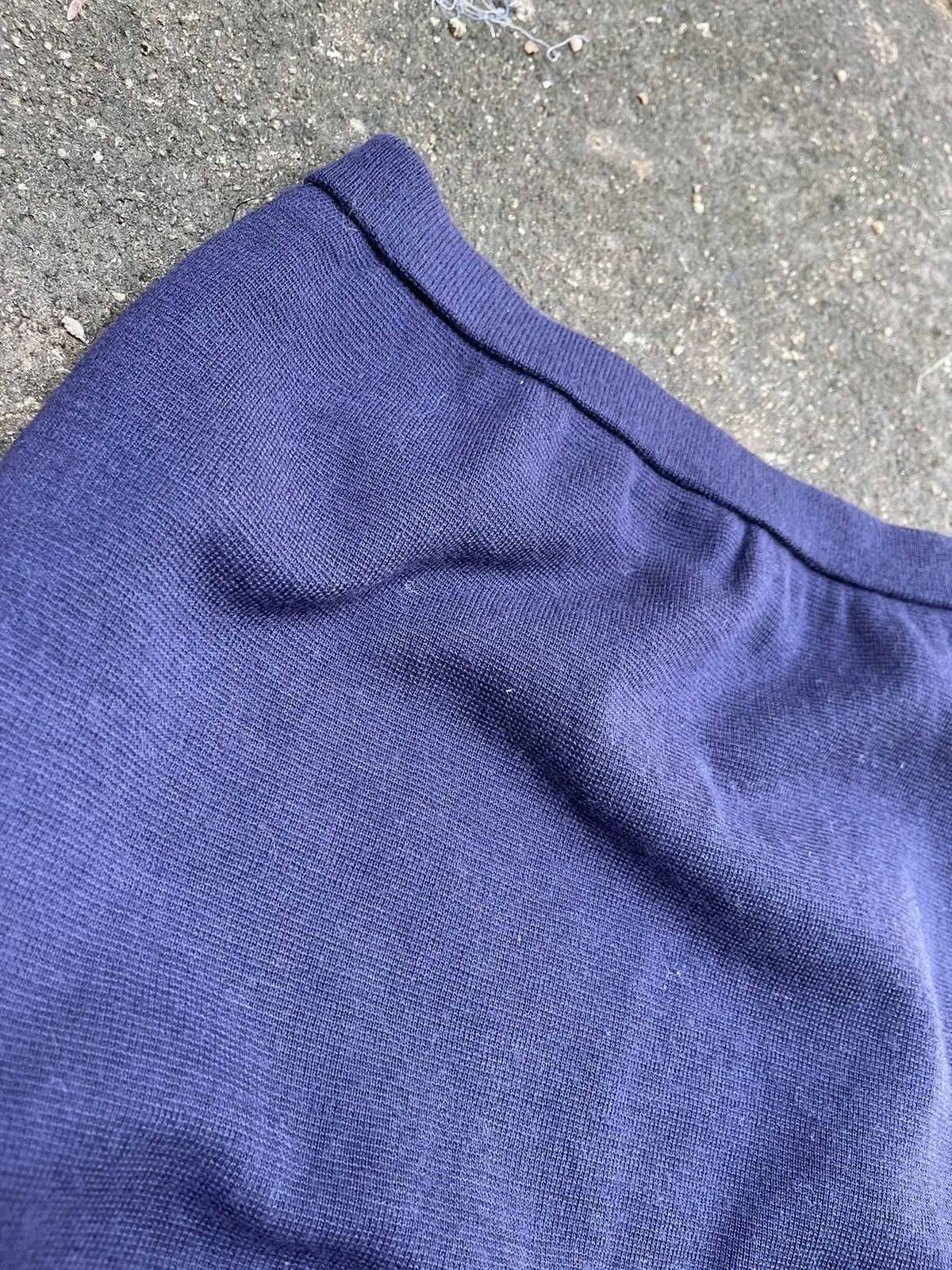 Issey Miyake Vintage Issey Miyake Navy Blue Knit Pencil Skirt Size 24" / US 00 / IT 34 - 8 Thumbnail