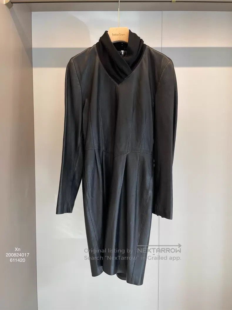 Loewe Loewe Black leather dress Size S / US 4 / IT 40 - 1 Thumbnail