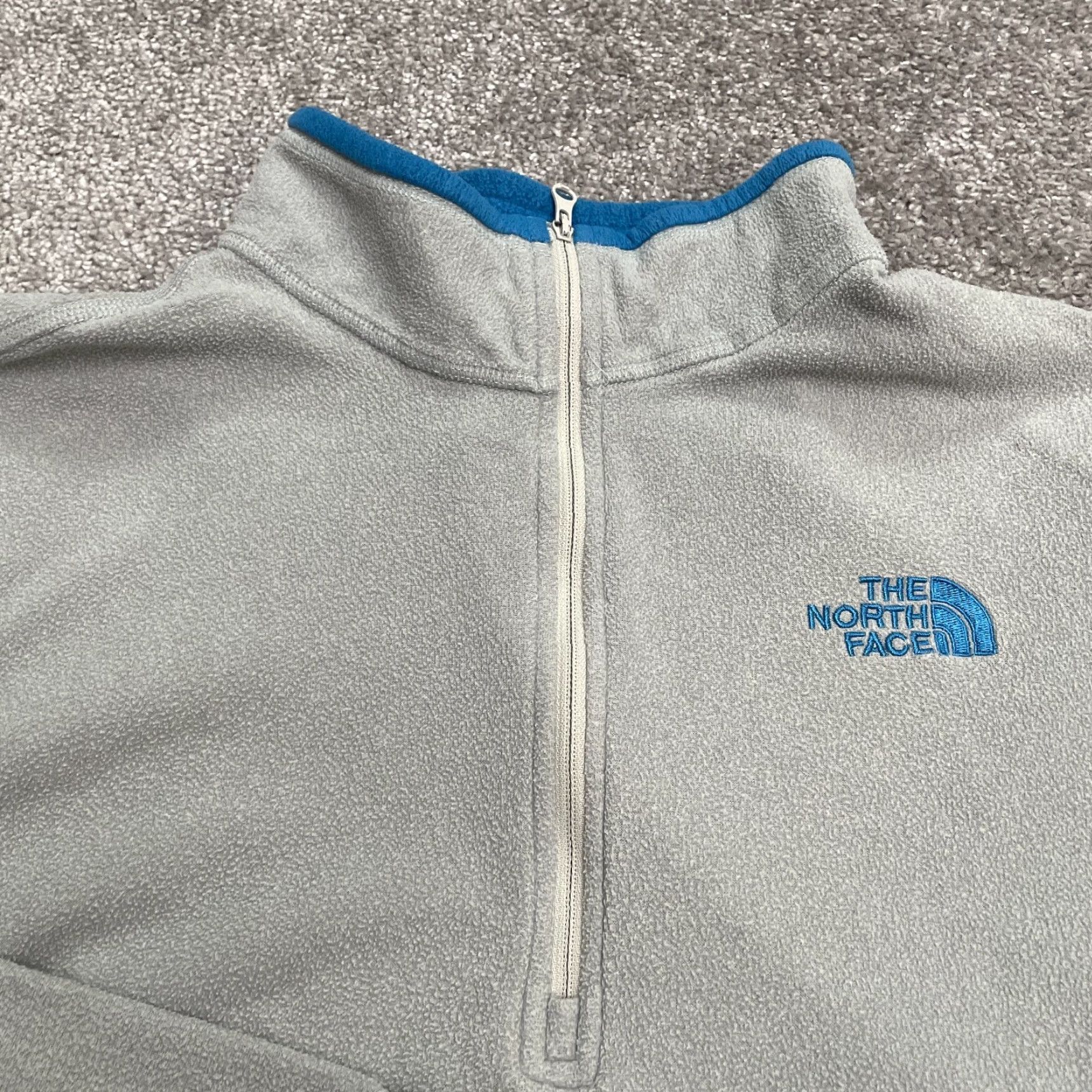 The North Face The North Face Glacial Lightweight Fleece Jacket Mens XL Gray 1/4 Zip Outdoor Size US XL / EU 56 / 4 - 3 Thumbnail