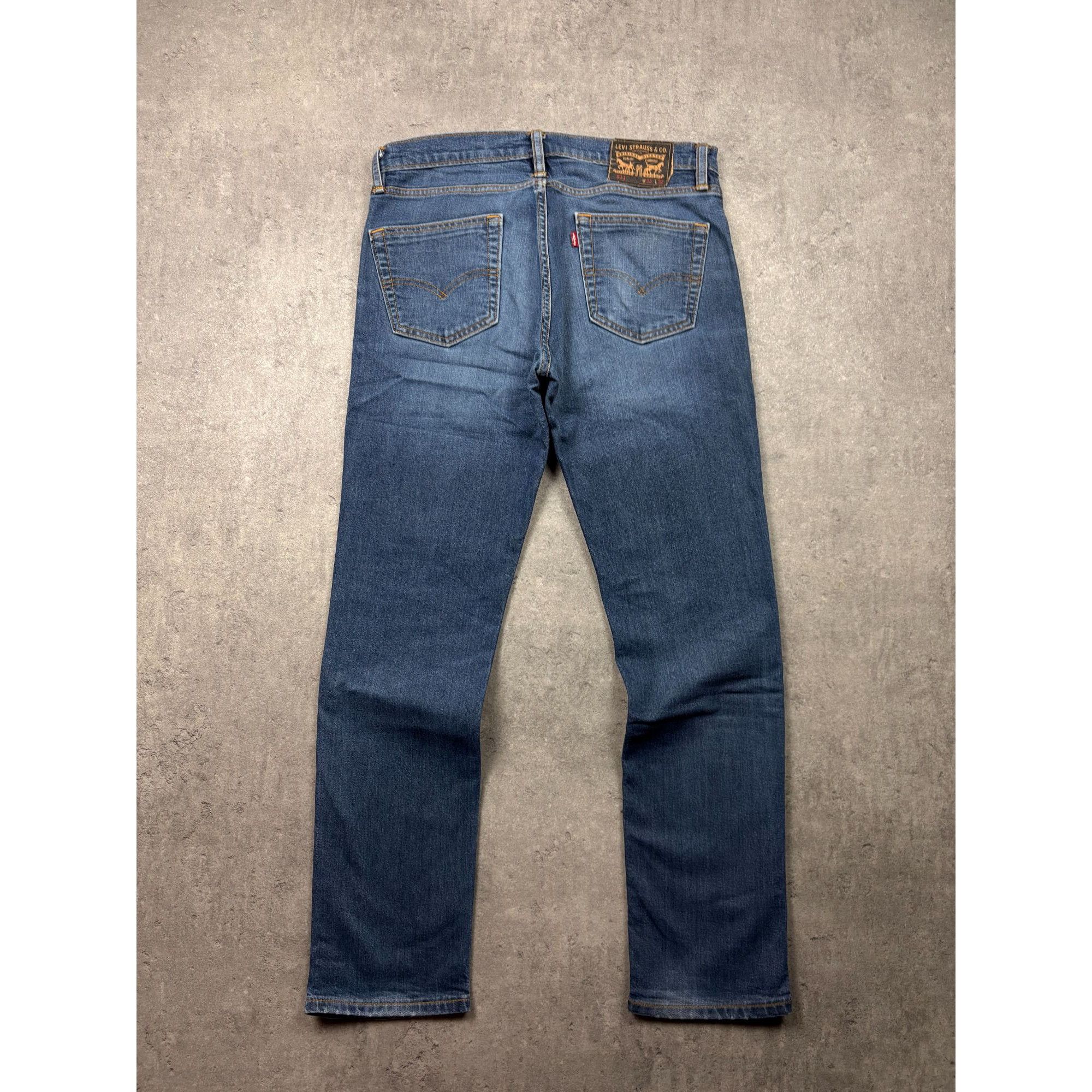 Levi's Levi’s 511 Slim Fit Jeans Men's W33 L32 Dark Blue Indigo Den Size US 33 - 1 Thumbnail