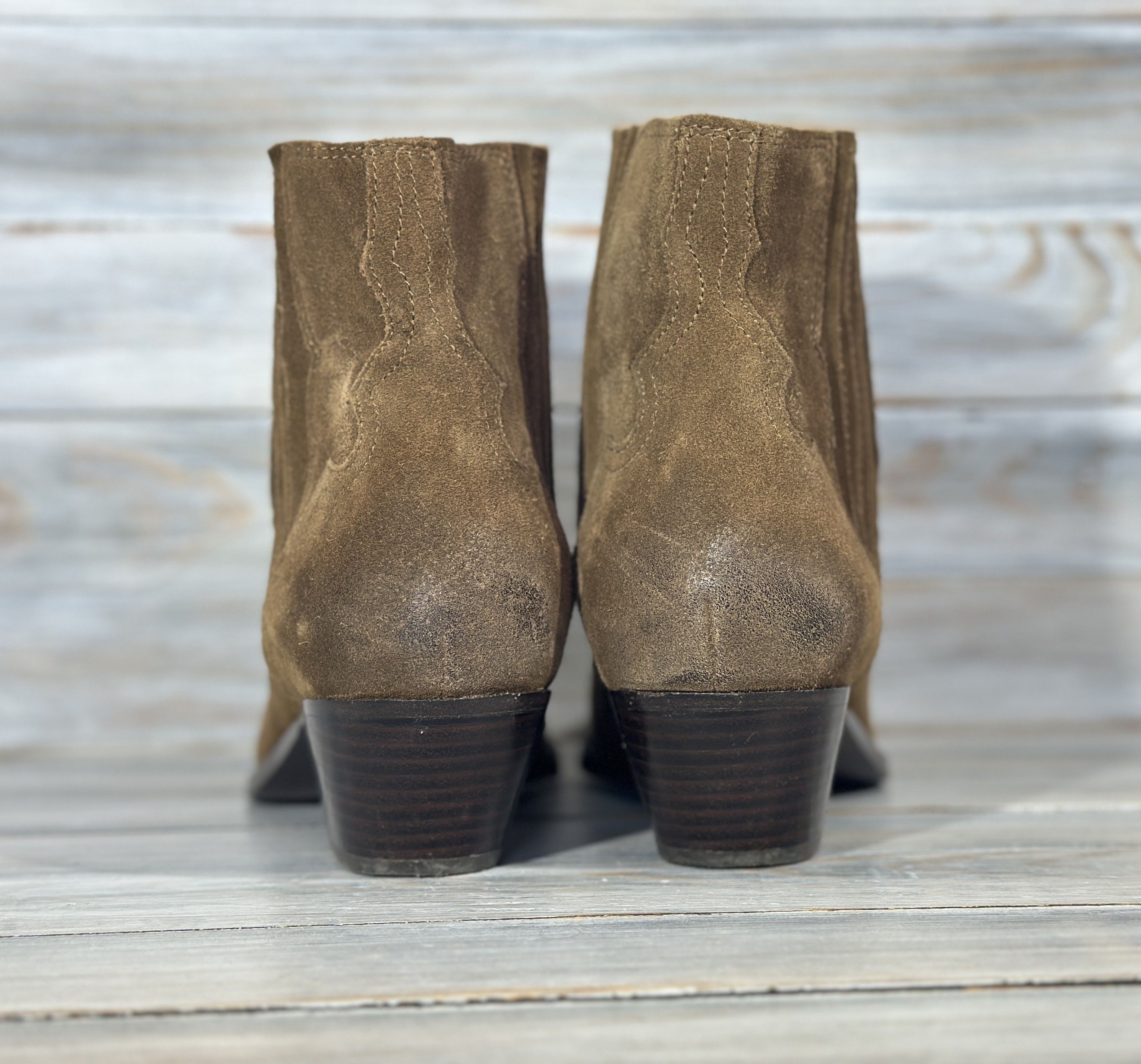 ASH ASH Harper Heels Boots Sugar Suede Ankle Luxury Brand Size US 10 / IT 40 - 7 Thumbnail
