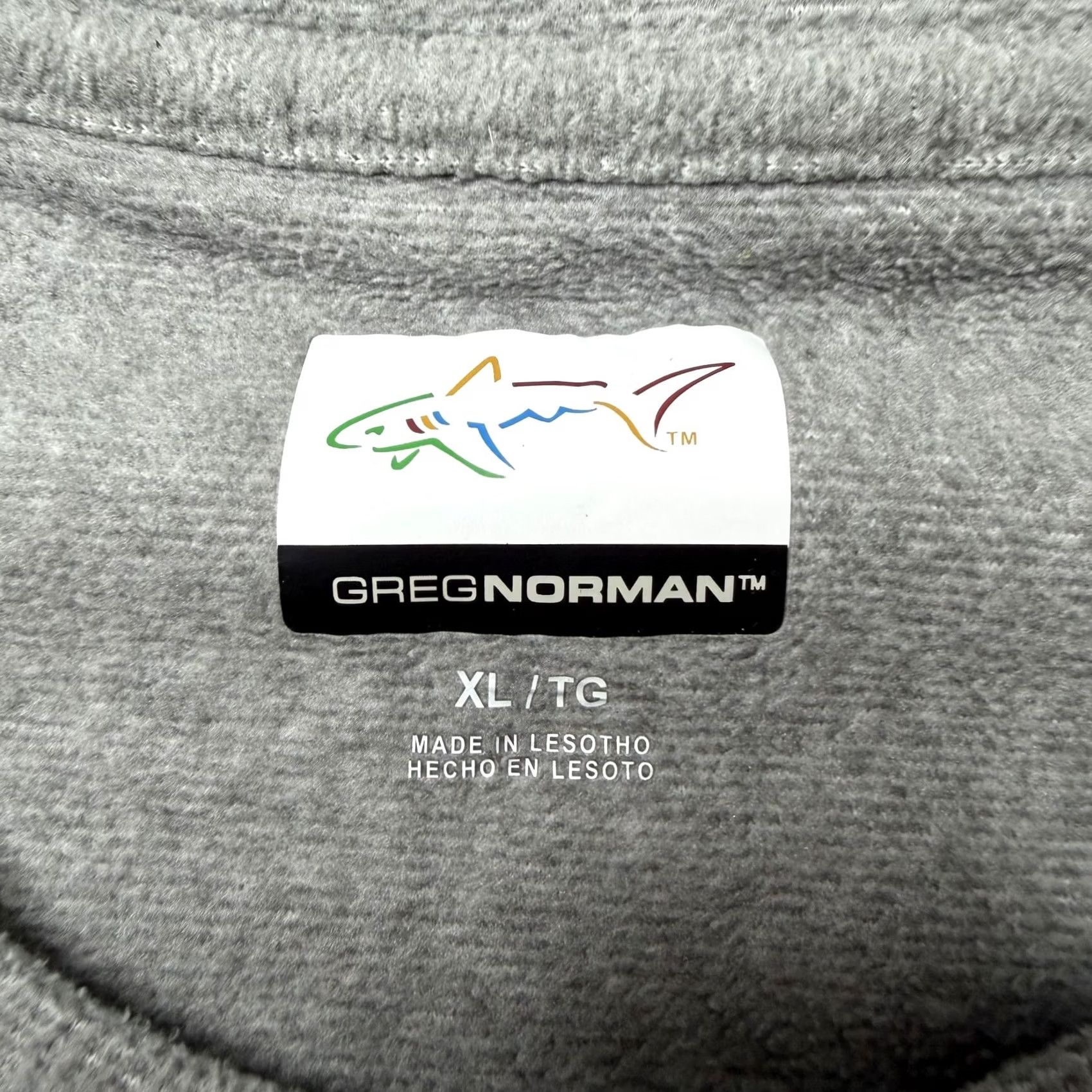 Vintage Greg Norman Performance Shirt Mens XL Gray Fleece Long Sleeve Golf Top - Used Condition Size US XL / EU 56 / 4 - 3 Thumbnail