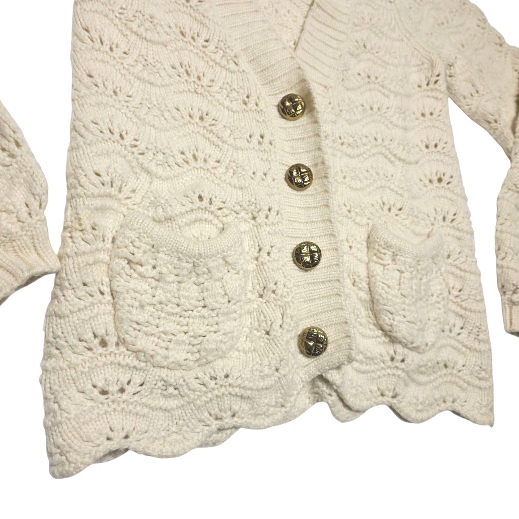 Juicy Couture VINTAGE Juicy Couture Cardigan Sweater Cable Knit Wool Cashmere Blend Small Y2K Womens Size S / US 4 / IT 40 - 3 Thumbnail