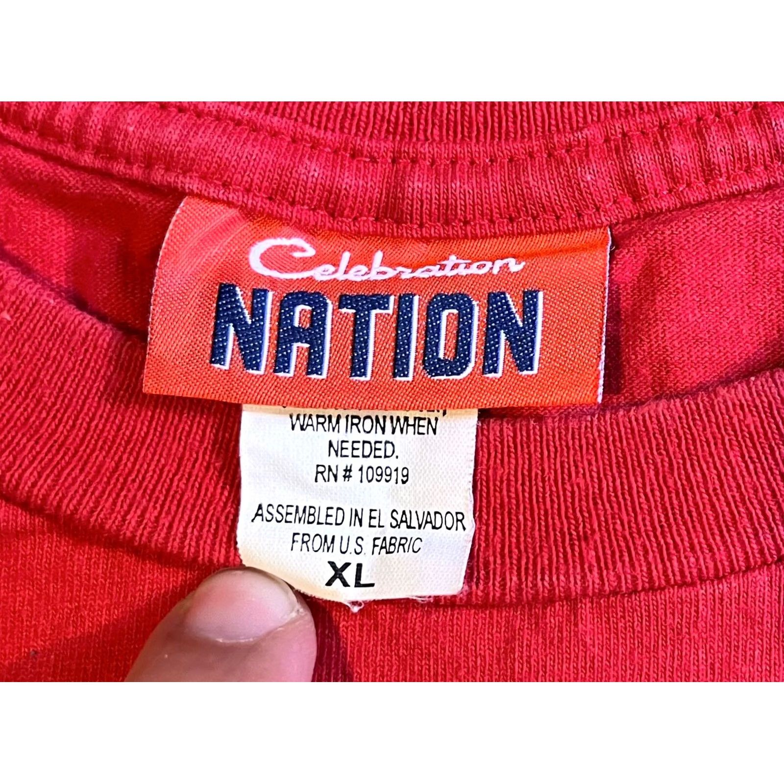 Vintage VINTAGE Celebration Nation Shirt Men XL Red Graphic Print USA 2004 July 4th Classic Retro Size US XL / EU 56 / 4 - 4 Thumbnail