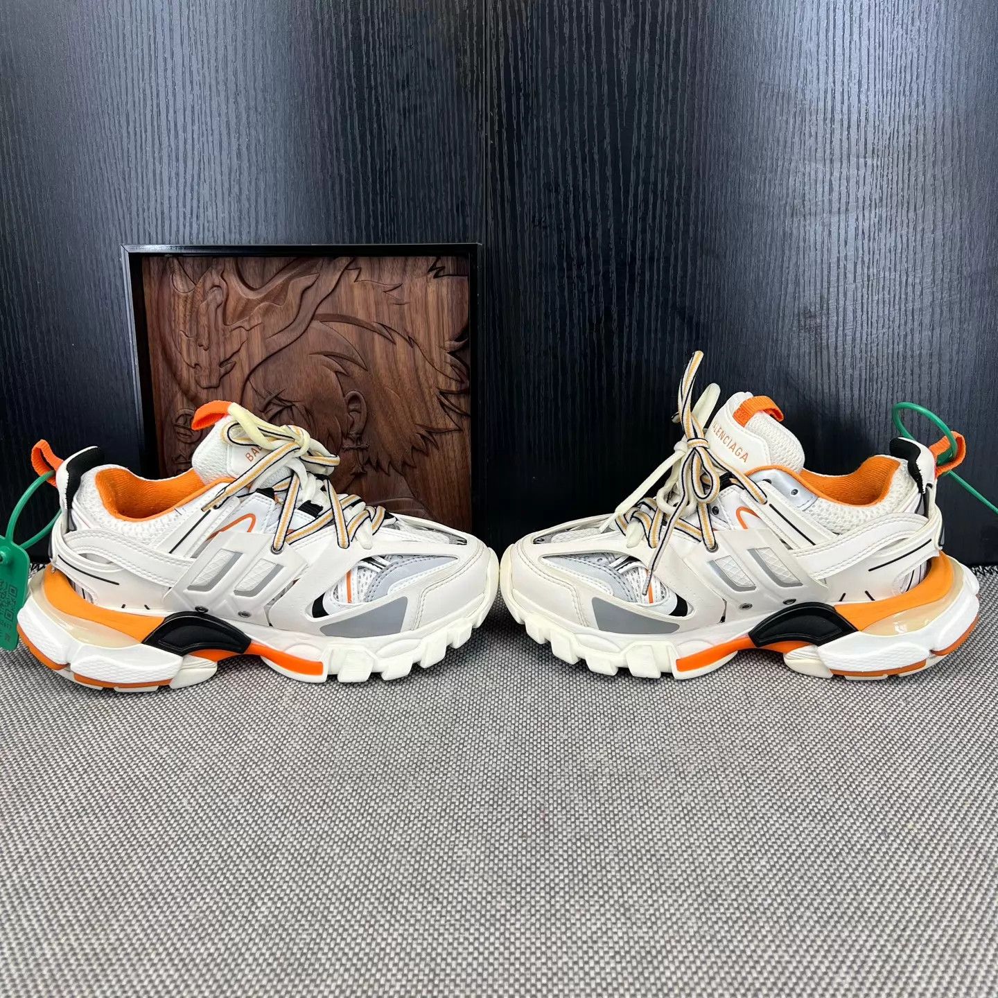 Balenciaga Balenciaga Track White Orange Women's 34 Near New Box Size US 4 / IT 34 - 5 Thumbnail