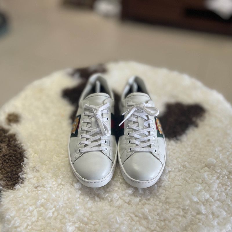 Gucci Gucci Ace White Tiger Embroidered Sneakers Size US 8 / EU 41 - 2 Thumbnail