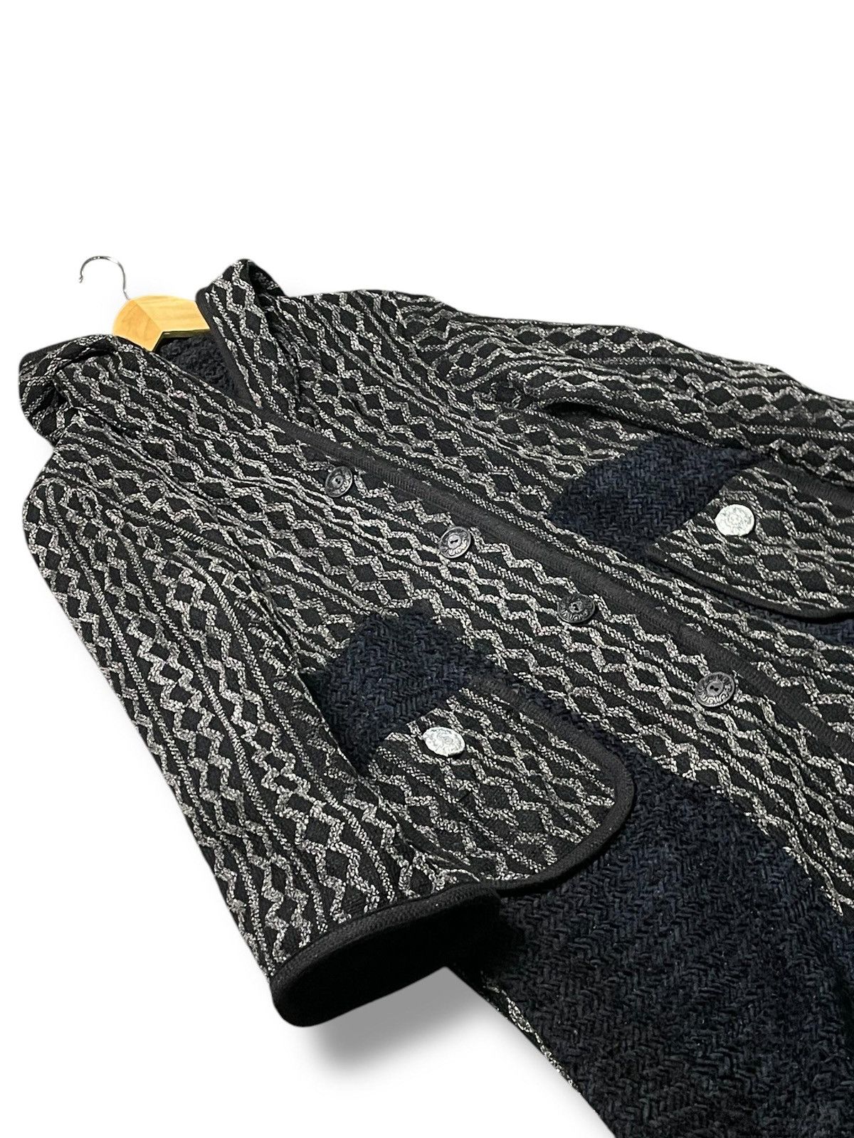 Japanese Brand Japanese Brand Abstract Hooded Long Coat (4) Size US L / EU 52-54 / 3 - 3 Thumbnail
