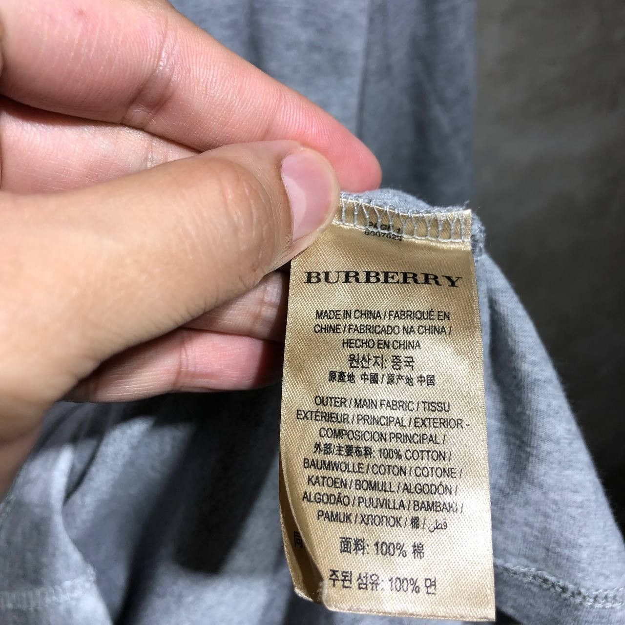 Burberry Burberry spell out logo embroidered tee Size US M / EU 48-50 / 2 - 10 Thumbnail