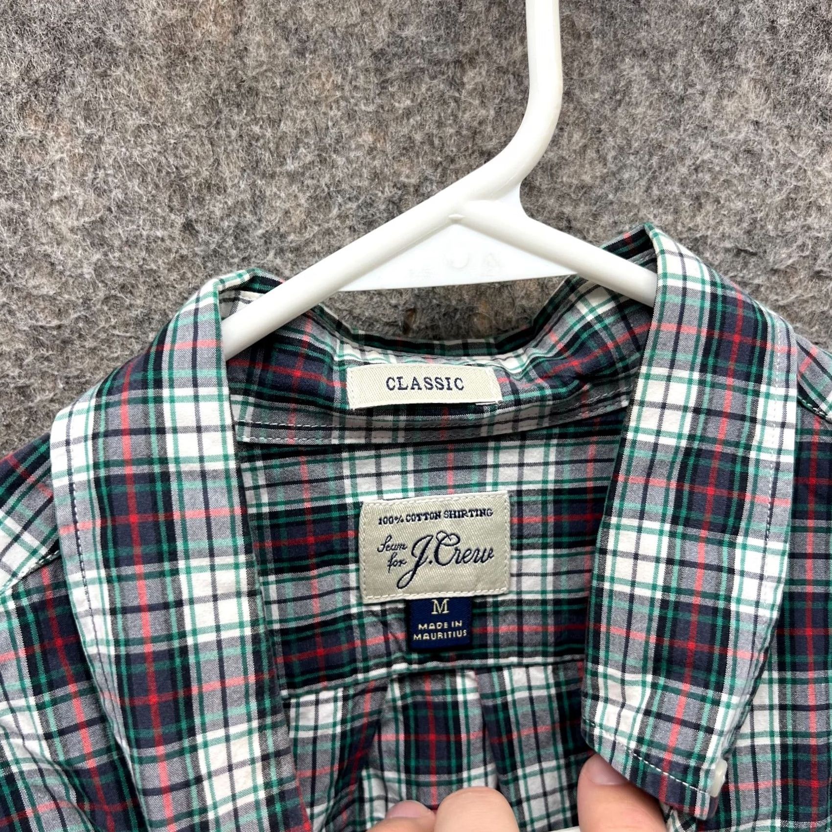 J.Crew J.CREW Shirt Mens M Green Red Button-Down Plaid Cotton Classic Preppy Vintage No Size US M / EU 48-50 / 2 - 7 Thumbnail