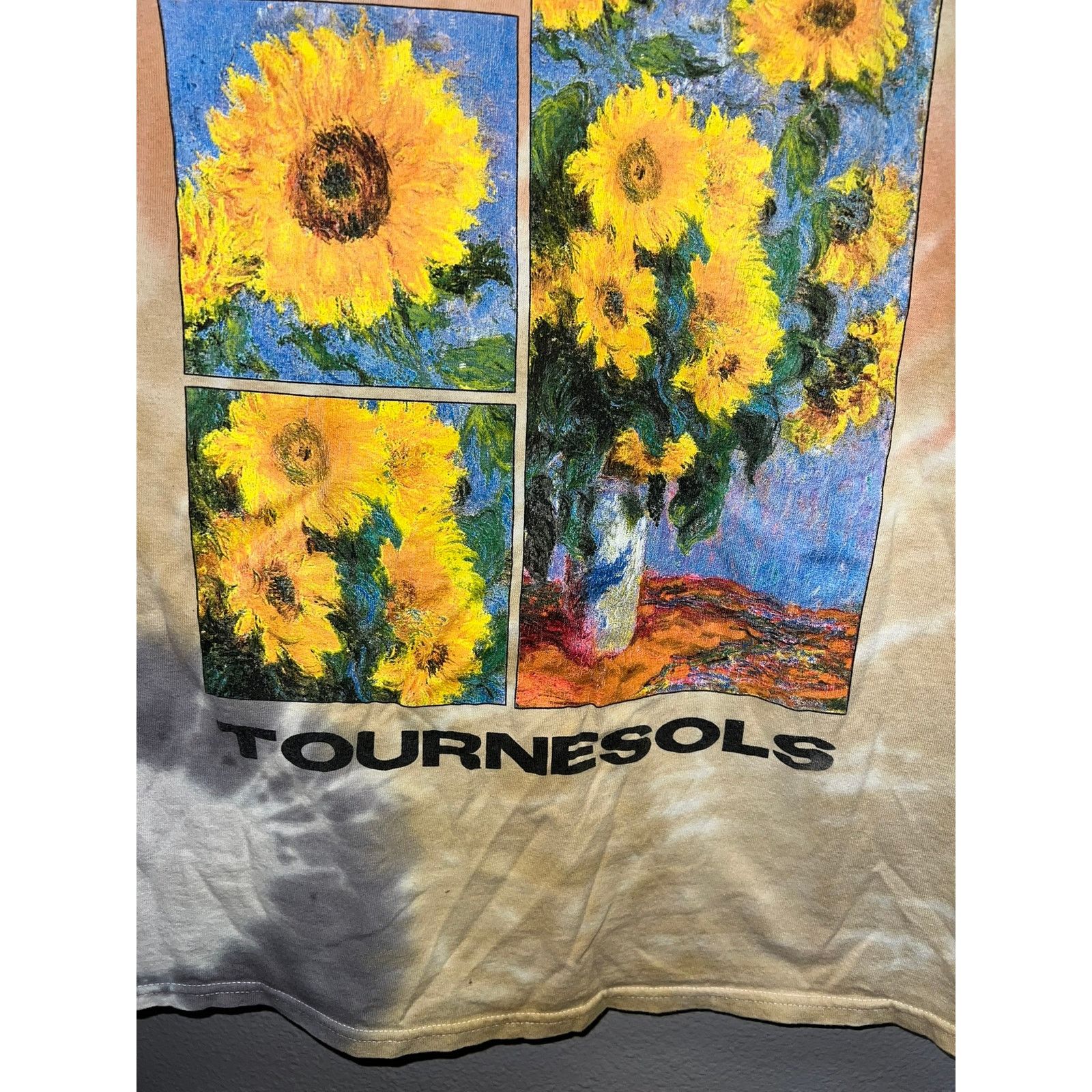 Vintage Claude Monet Shirt Art Artist France Tournesols Sunflowers M Size US M / EU 48-50 / 2 - 4 Thumbnail