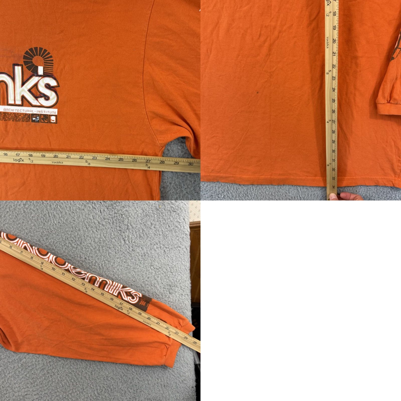 Akademiks VINTAGE Akademiks Shirt Men 3XL Orange Long Sleeve Grunge Streetwear Hip Hop Y2K Size US XXL / EU 58 / 5 - 8 Thumbnail