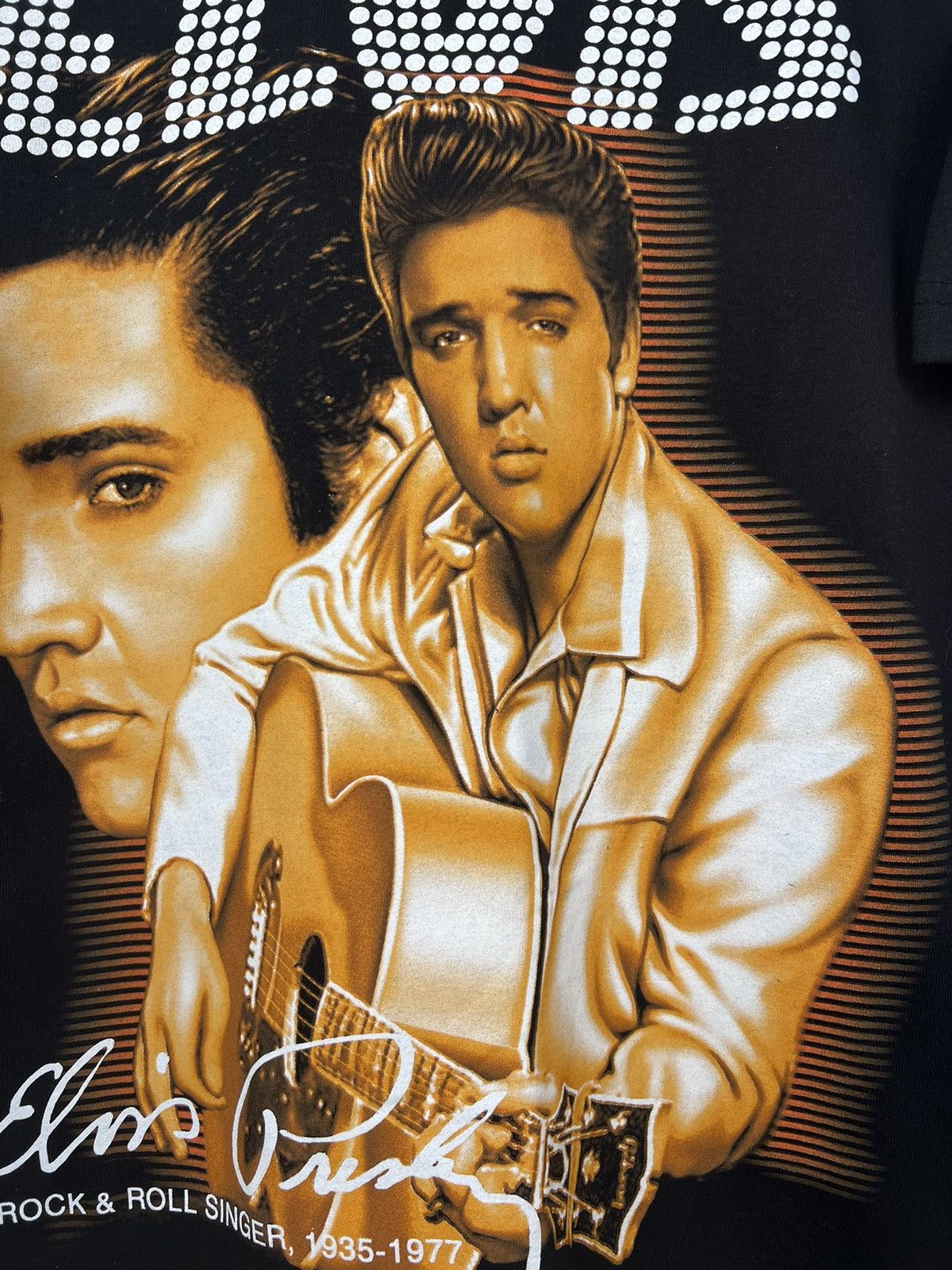 Band Tees × Vintage Elvis Presley Vintage Shirt Size US L / EU 52-54 / 3 - 3 Thumbnail