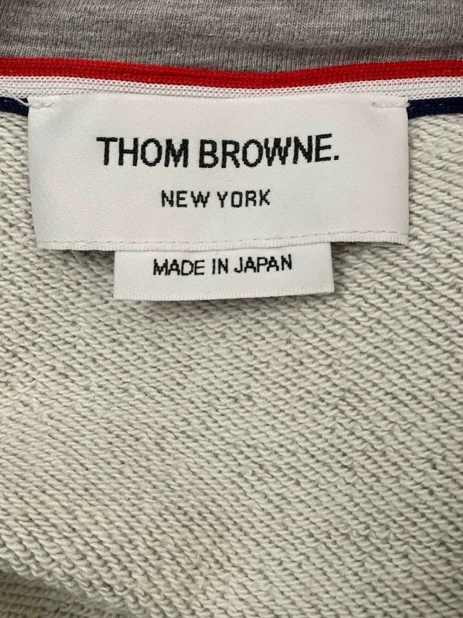 Thom Browne Thom Browne Gray four-striped zipper jacket 2506-Nextarrow Size US XL / EU 56 / 4 - 6 Thumbnail