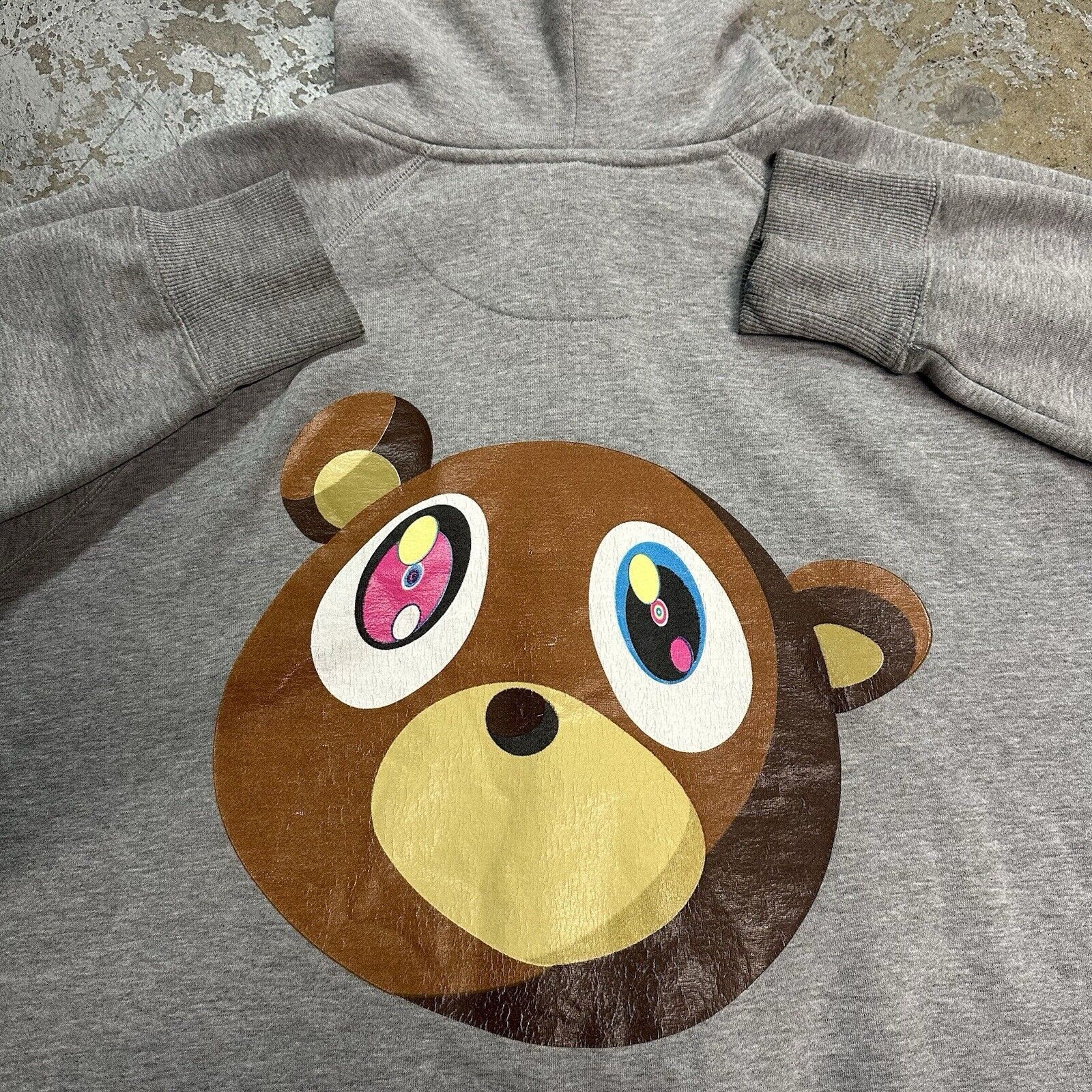 Kanye West Takashi Murakami Yeezy Season Vntg 2007 Kanye West Graduation Bear Takashi Murakami Hoodie Grailed
