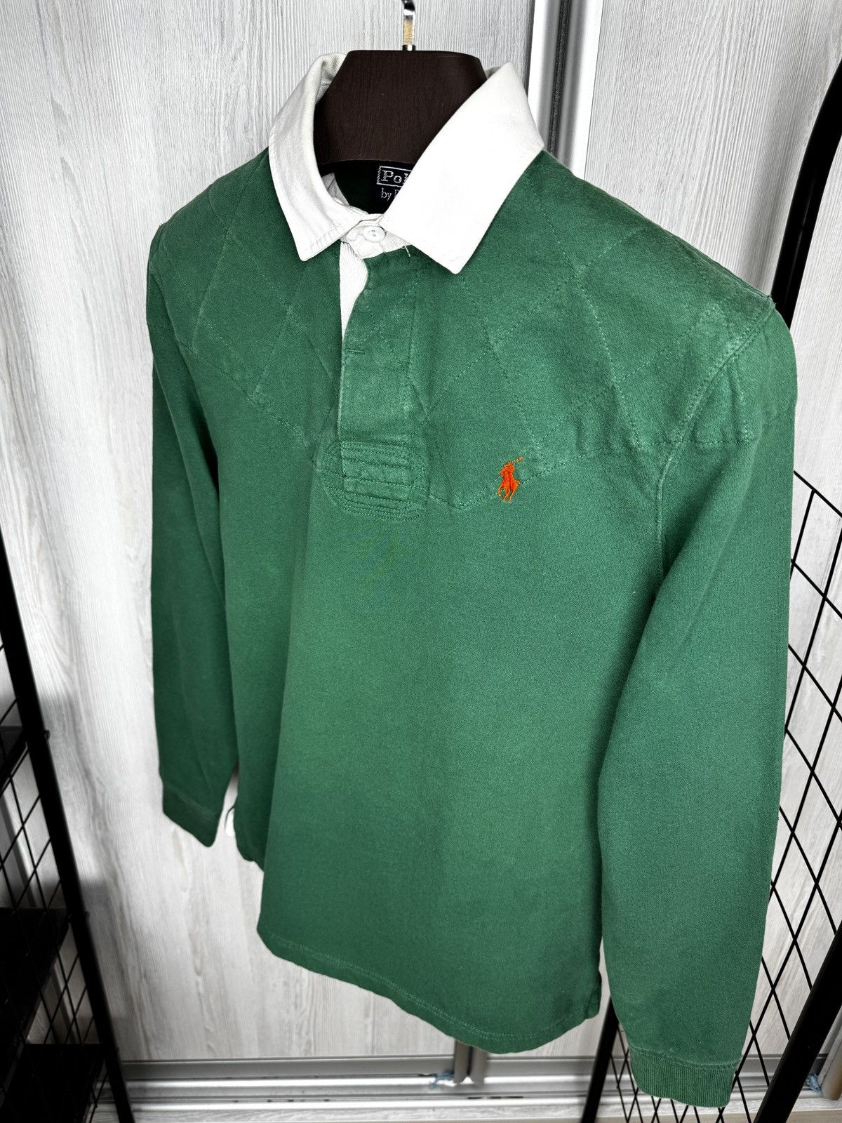 Polo Ralph Lauren Polo Ralph Lauren vintage green rugby polo shirt y2k 90 rare Size US S / EU 44-46 / 1 - 6 Thumbnail