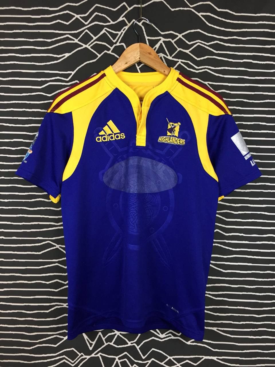 Adidas × Vintage Vtg Adidas Highlanders Rugby Union Team 2009 Jersey Size US S / EU 44-46 / 1 - 2 Thumbnail