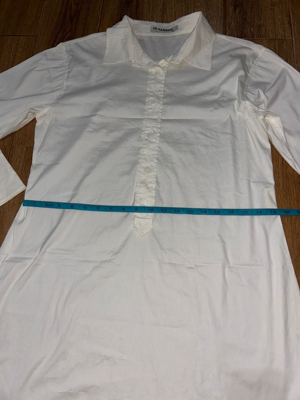 Jil Sander White Tunic Shirt Dress Size XS / US 0-2 / IT 36-38 - 13 Thumbnail
