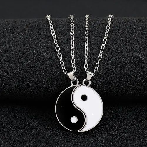 Other 2Pcs Tai Chi Yin Yang Necklace Size ONE SIZE - 2 Thumbnail