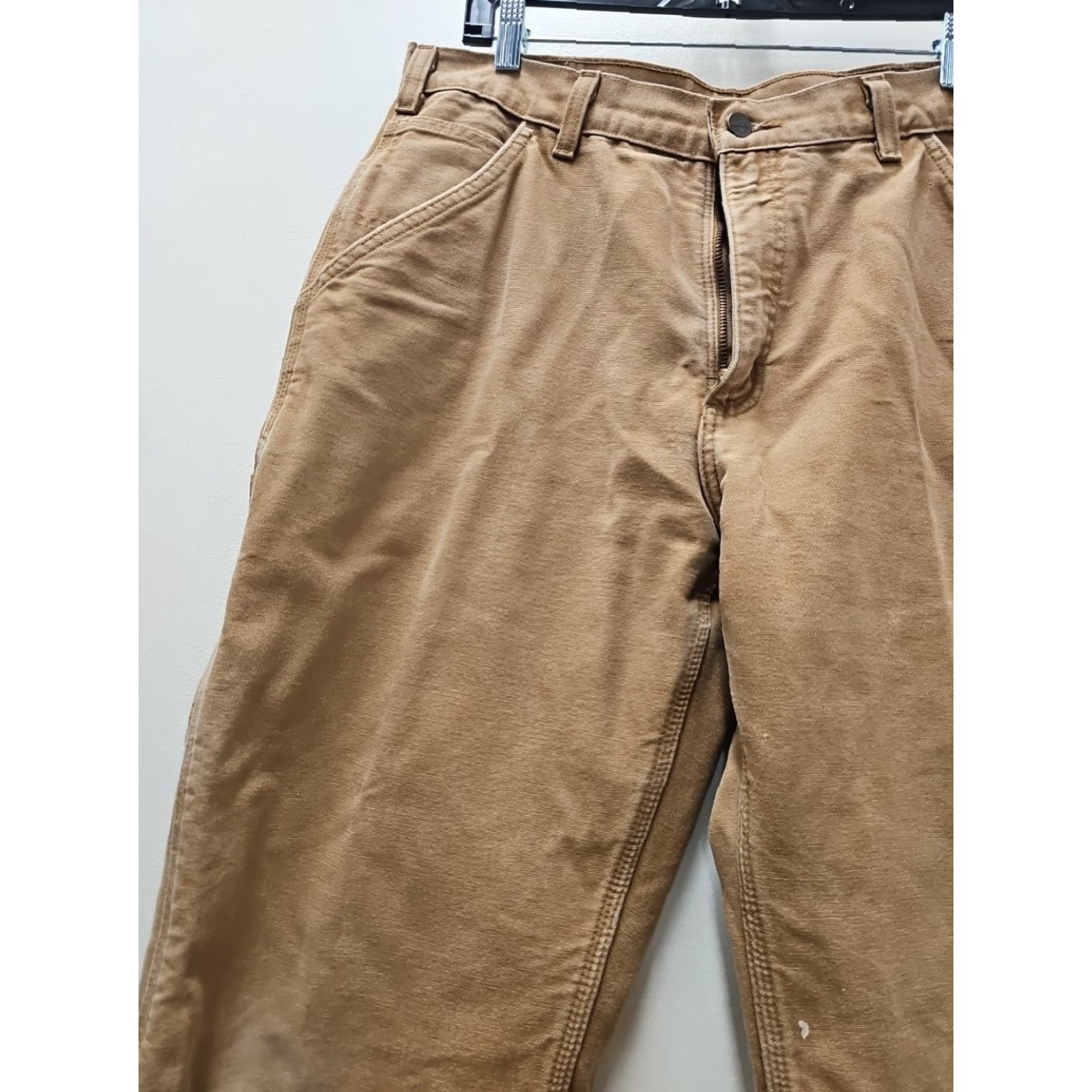 Carhartt VINTAGE Carhartt Pants Duck Canvas Chino Lined 34x29 Men Brown Size US 34 / EU 50 - 4 Thumbnail