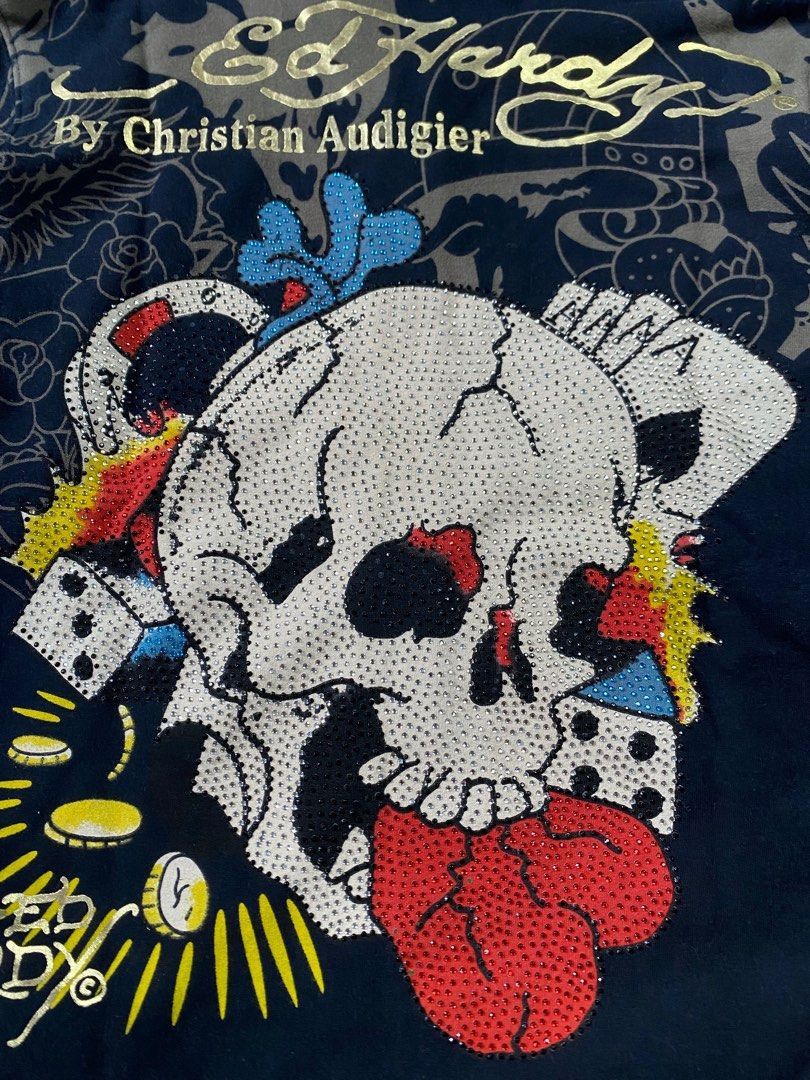 Ed Hardy Ed hardy hoodie print Iswn retro punk style Size US S / EU 44-46 / 1 - 4 Thumbnail