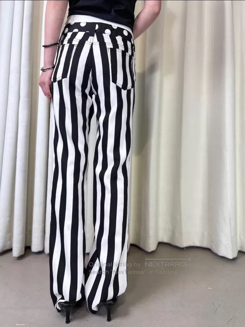 Junya Watanabe Junya Watanabe size M Circus Black and White Striped Polka Size 25" / US 0 / IT 36 - 2 Thumbnail