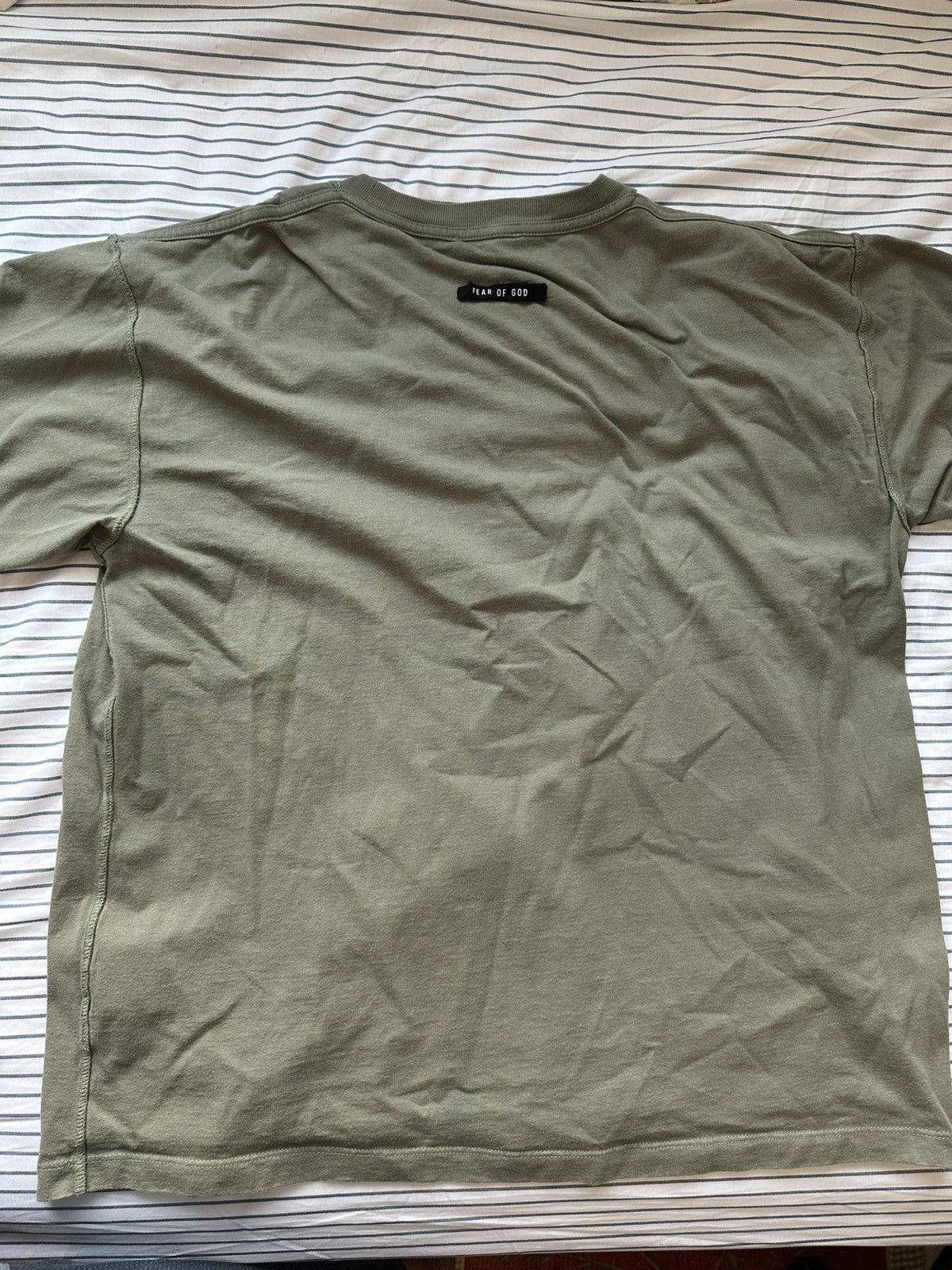 Fear of God Olive Green Fear of God T-Shirt size small Size US S / EU 44-46 / 1 - 2 Thumbnail