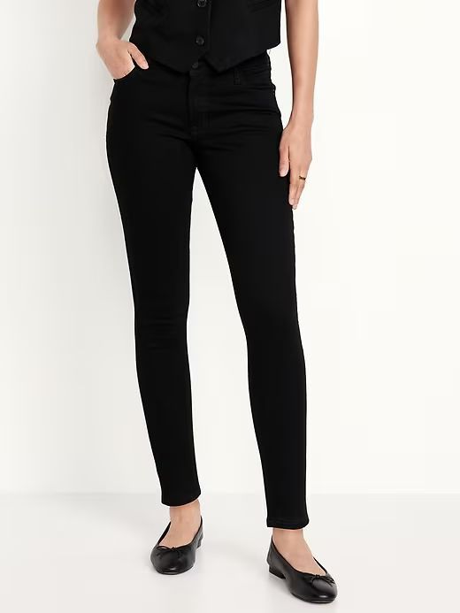Old Navy Mid-Rise Rockstar Super-Skinny Jeans Size 28" / US 6 / IT 42 - 2 Thumbnail