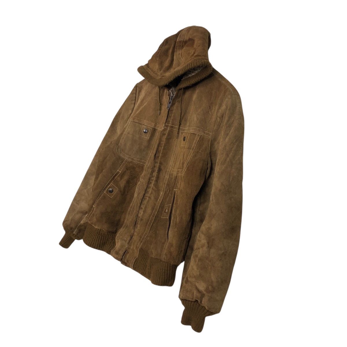 Japanese Brand 📌Vintage Genuine Leather Jacket Suede Cow Hide Issey Miyake Size US M / EU 48-50 / 2 - 3 Thumbnail