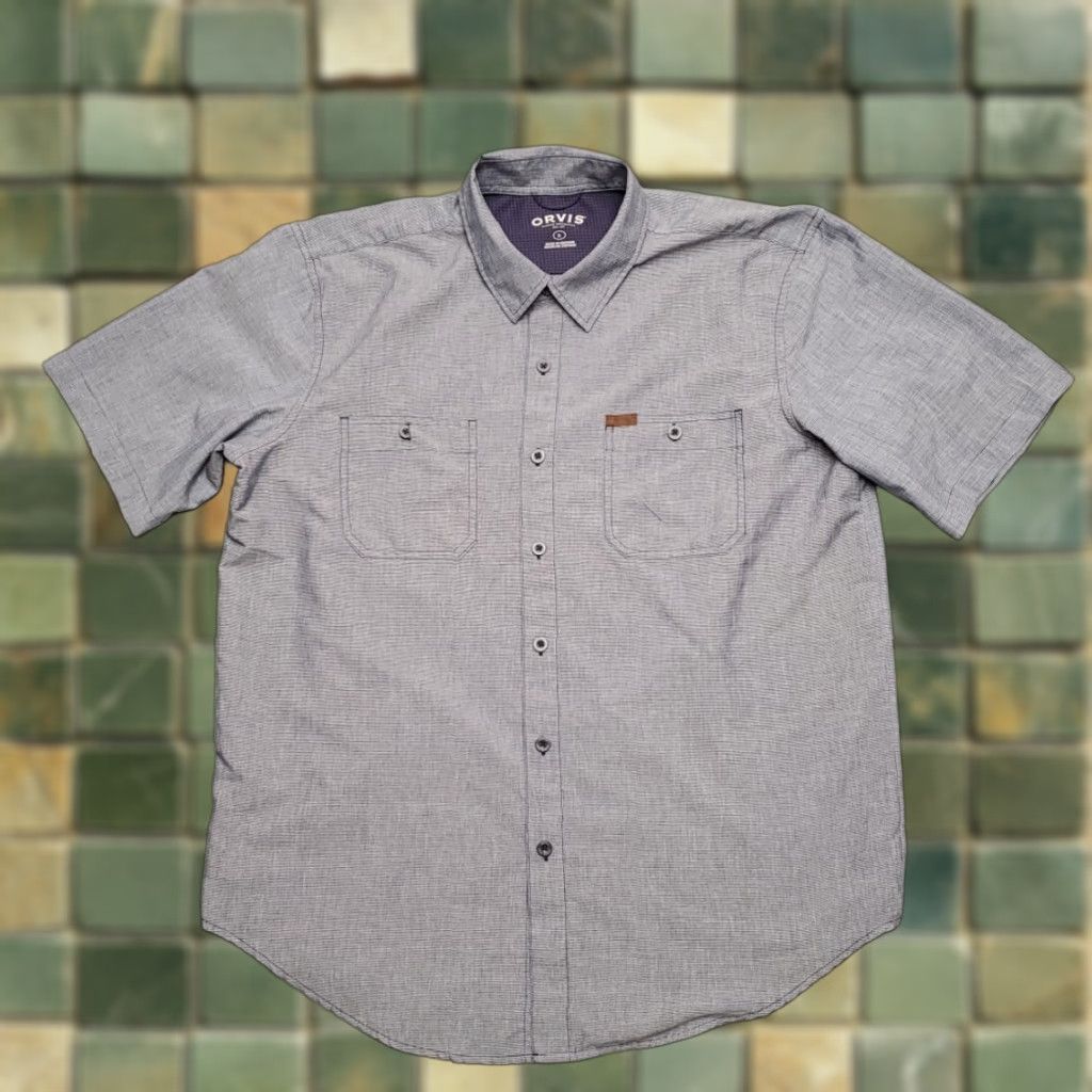 Orvis VINTAGE Orvis Shirt Men L Blue Classic Collection Performance Travel Lightweight Outdoor Size US L / EU 52-54 / 3 - 1 Thumbnail