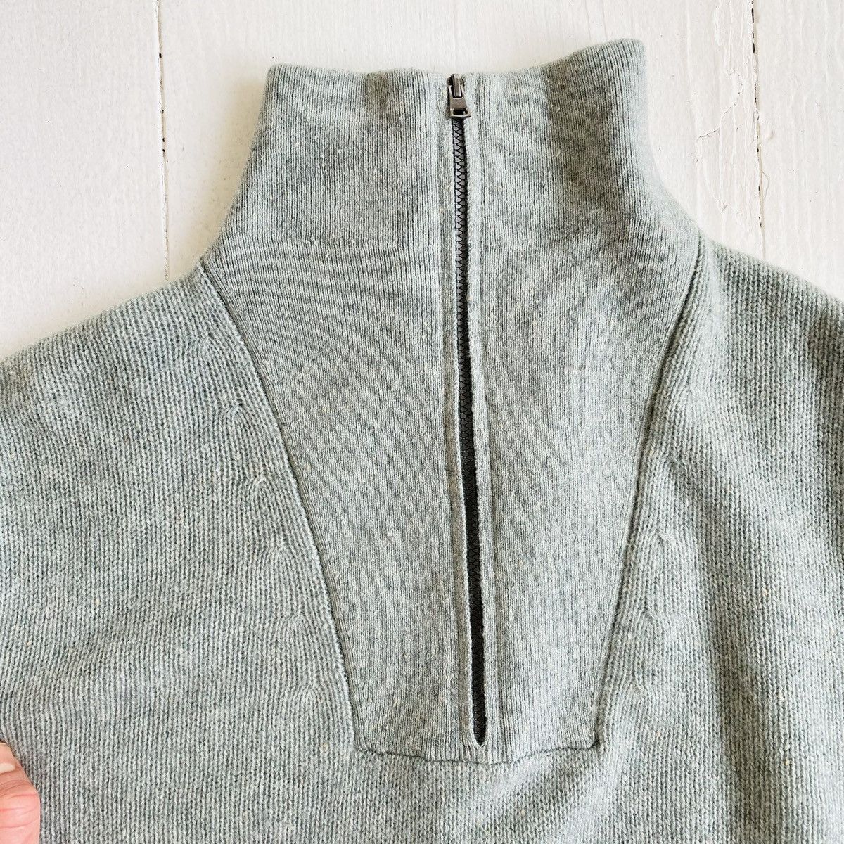 Vince Vince Melange 1/4 zip cashmere wool sweater Size US M / EU 48-50 / 2 - 2 Thumbnail