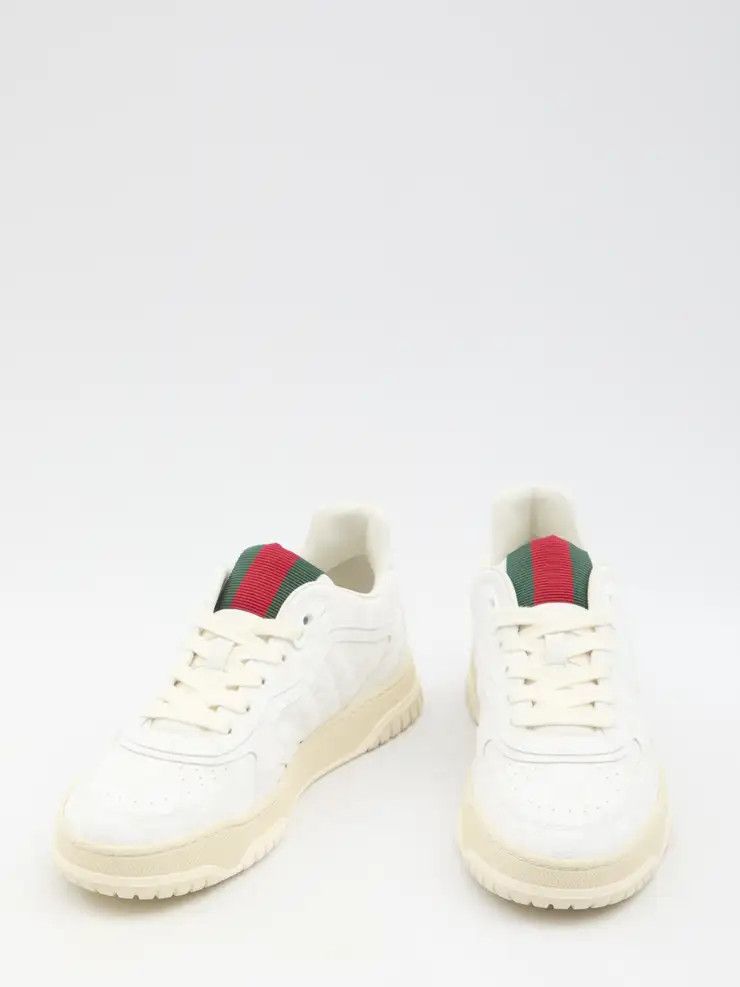 Gucci o1loc1c0426 816818 Women's Gucci Re-Web Sneakers in White Size US 11 / IT 41 - 5 Thumbnail