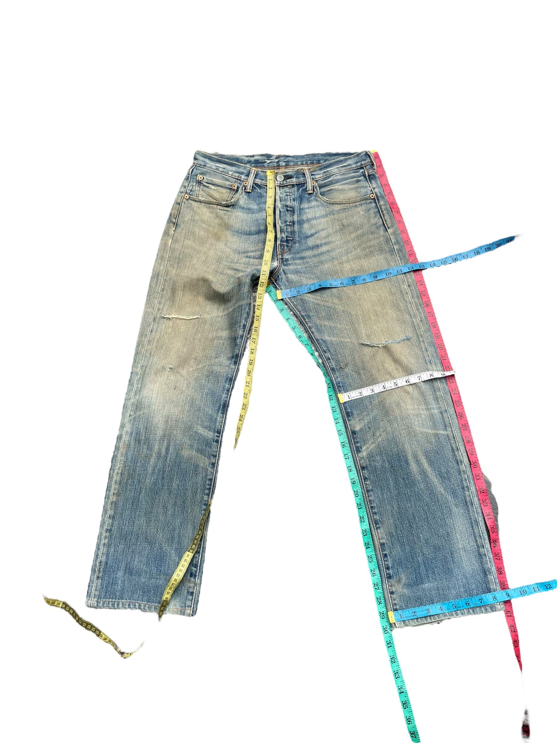 Levi's Levis 501 Faded Distresed Denim Size US 34 / EU 50 - 9 Thumbnail