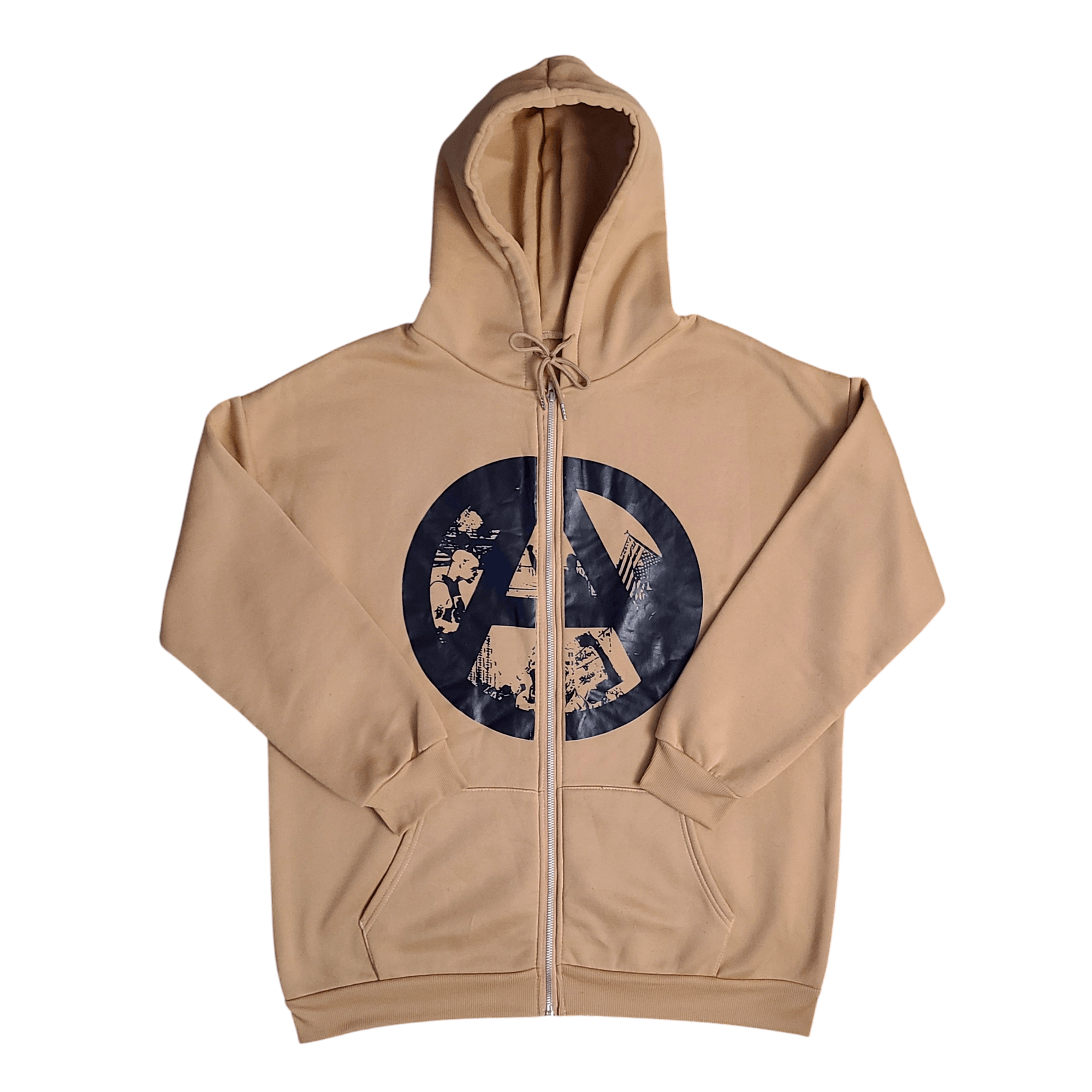 Japanese Brand Ⓐ Anarchy Punk Zip Hoodie - Size: L Size US L / EU 52-54 / 3 - 2 Thumbnail