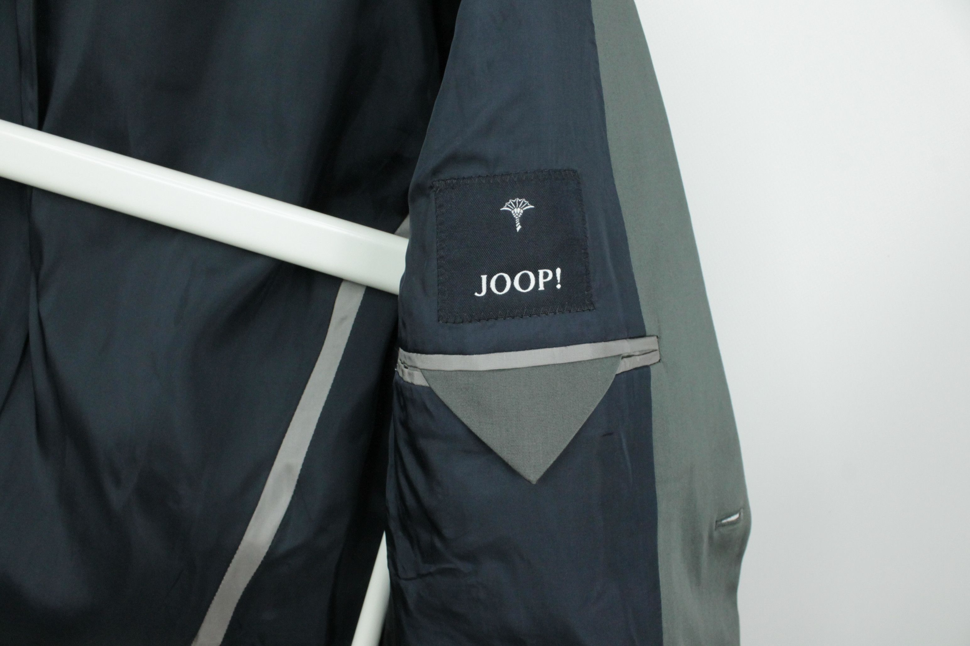 Joop! JOOP! Slim-Fit Gray Stretch Cotton Formal Pants Suit Size 34R - 7 Thumbnail